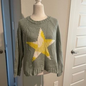 Wooden ships star mohair wool blend sweater